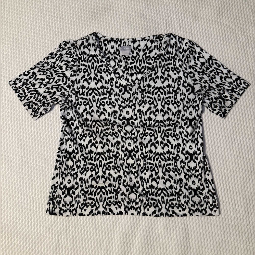 Chico’s Pima Cotton Blouse - Size 1 (US M)